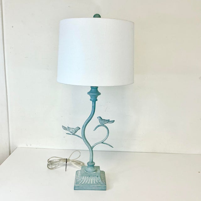 Diego Giacometti 1970s Vintage Italian Art Nouveau Diego Giacometti Style Birds on Branches Table Lamp For Sale - Image 4 of 15