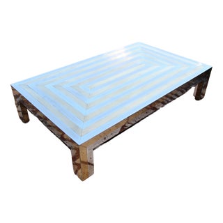 Large Coffee Table by Maison Jansen, 1970s For Sale