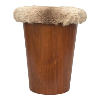 Mid-Century Danish Modern Teak Waste Bin Basket by Martin Aberg for Servex For Sale