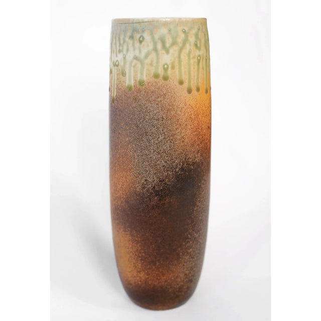 Dan Ishler Modernist Studio Pottery Incised Relief Horse Vase For Sale - Image 10 of 13