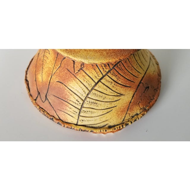 1980s 1980s Fabriso Art Matte Glaze Sculptural Pottery Vase For Sale - Image 5 of 12