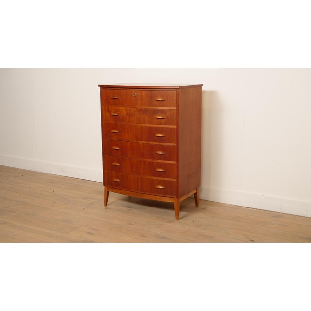 Vintage Danish Teak Chest of Drawers For Sale - Image 3 of 9