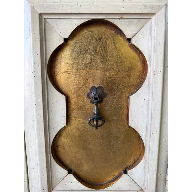 Vintage Italian Hollywood Regency Style Gilt Decorated Credenza For Sale - Image 17 of 17