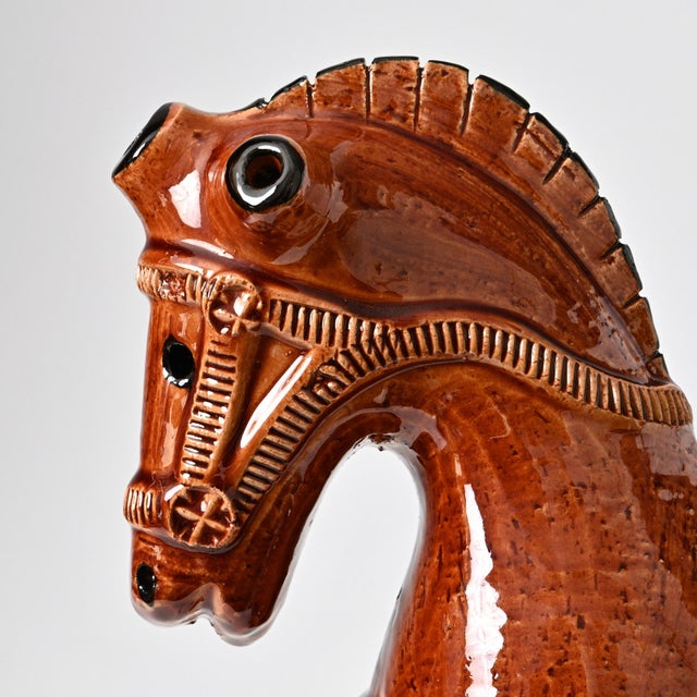 Ceramic Horse Figurine by Aldo Londi for Bitossi, 1960s For Sale - Image 11 of 12