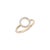 Natural Diamond Circle Modern Ring in 14k Solid Gold by VRJewels For Sale - Image 4 of 15