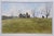 Thomas Puschock Farmhouse Barn Country Landscape Watercolor Painting 28" For Sale - Image 6 of 12
