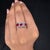 Ruby Three Stone Engagement Ring With Diamonds Set in 18K Gold featuring natural ruby of 1.72 carats and diamonds of 0.5...