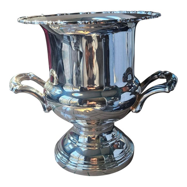 Vintage Silverplate Champagne Ice Bucket For Sale