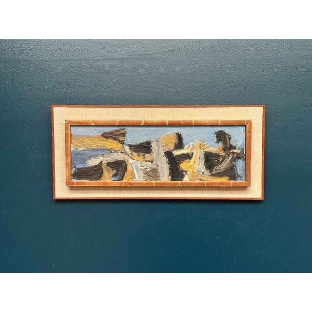 Original Swedish Oil on Panel – “Bird Movement” by Calle Johansson – Signed & Dated 1959 Verso – Vintage & Framed – 29 ×...