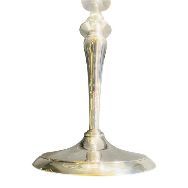 Late 20th Century Monumental Silver Plated Tazza For Sale - Image 4 of 11