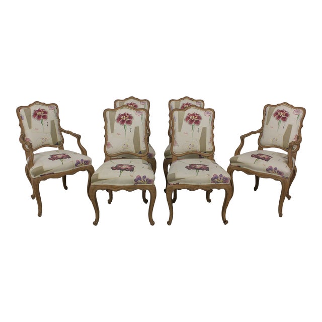 Set of 6 Country French Style Dining Room Chairs Chairish