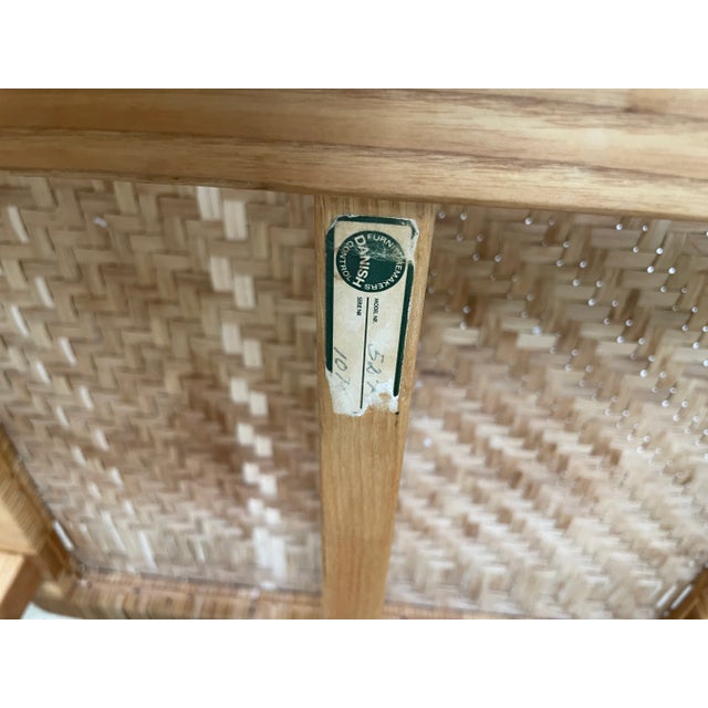 Børge Mogensen Borge Mogensen Danish Modern Cane and Oak Coffee Table For Sale - Image 4 of 5