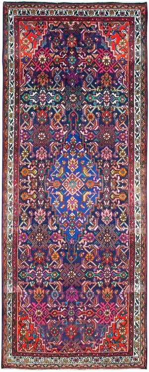 Vintage Persian Hamadan Rug – Size: 3' 11" X 10' 3"
