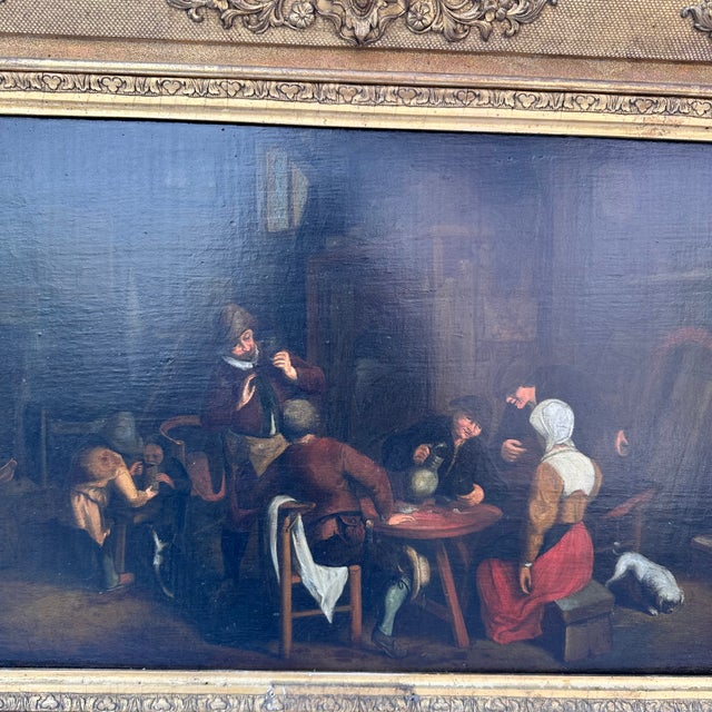 Dutch School, Genre Scene, 1800s, Oil on Board For Sale - Image 14 of 18