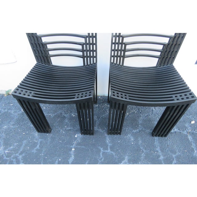Miguel Rodrigo Mazure Black Bermont Dining Chairs Set of Eight 6224 For Sale - Image 18 of 18