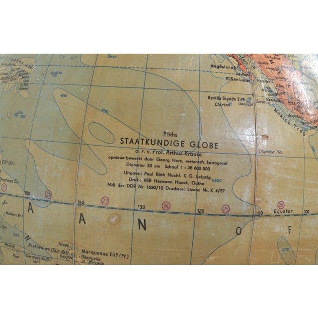 Vintage Globe from Räths, 1950s For Sale - Image 3 of 10