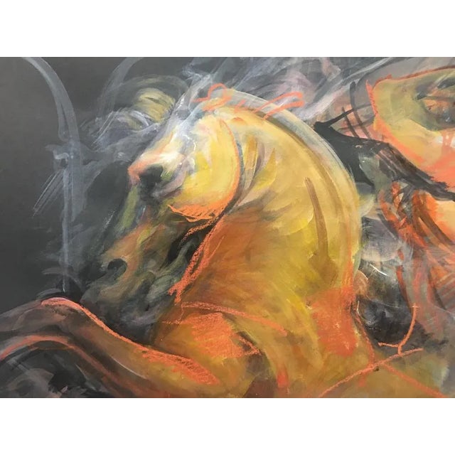 Giuseppe Colin, Horse on Black Sky, 1990s, Painting For Sale - Image 4 of 12