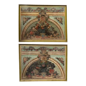Pair of Large 19th Century Italian School Paintings