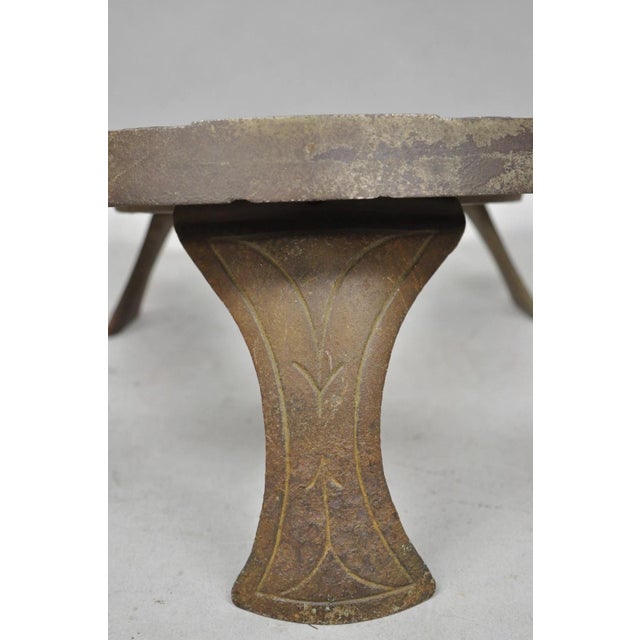 Antique Victorian Metal "Rest Your Feet Here" Cowboy Horseshoe Footstool Stool For Sale - Image 9 of 10