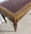 Brown French Louis XVI Style Walnut Writing Desk with Leather Top, 1920 For Sale - Image 8 of 10