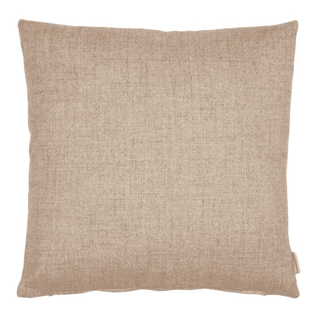 Stone Woven Faux Wool Cushion With Feather Filler - 42x42cm (17"x17") For Sale