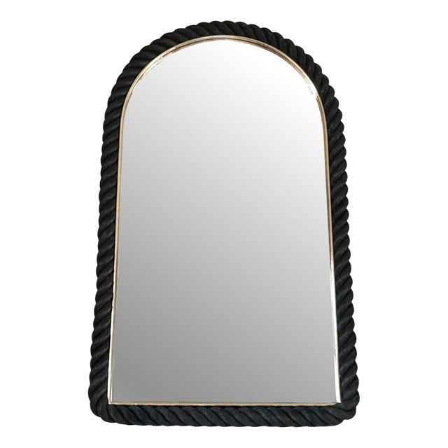 Black Rope Mirror, 1960s For Sale