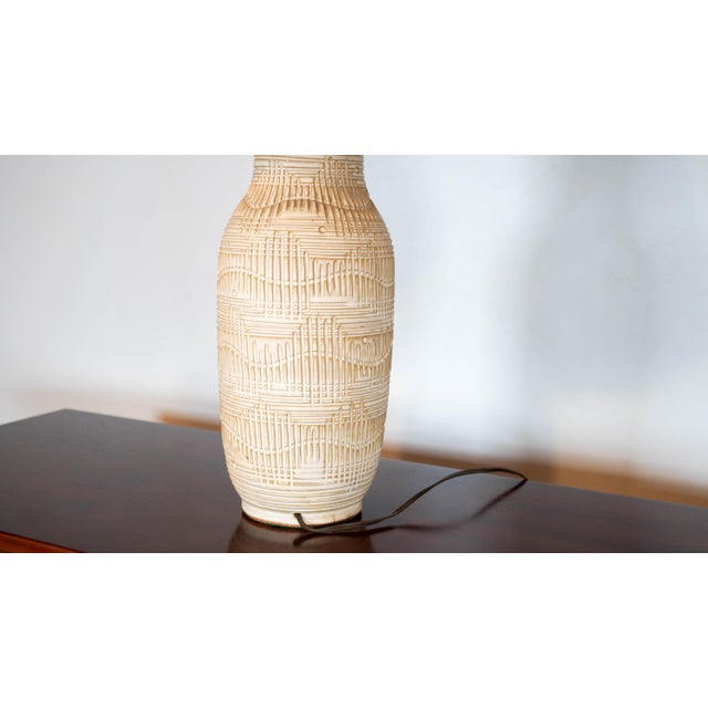 1950s Lee Rosen for Design Technics Attr. Ceramic Table Lamp For Sale In Boston - Image 6 of 16