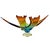 Glass 1960s Canadian Lorraine Art Glass 19" Tie Dye Sculptured Console Centerpiece For Sale - Image 7 of 8