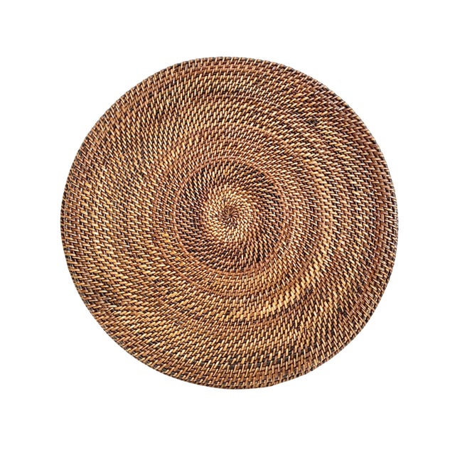 Woven Wicker Chip & Dip Serving Tray For Sale - Image 4 of 4