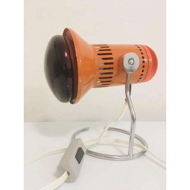 Metal Sahara 2 Infra Red Table Lamp from Napako, 1970s For Sale - Image 7 of 10