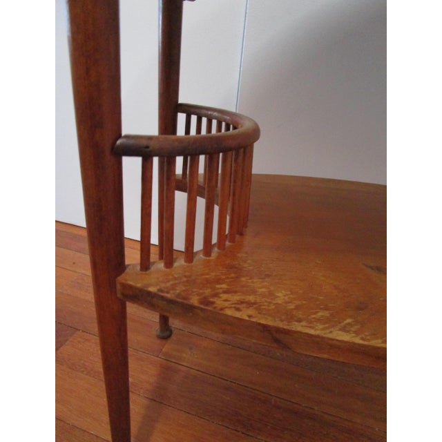 Antique Aesthetic Movement Tiger Maple Occasional Table English, 19th Century For Sale - Image 4 of 5