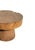 Reclaimed Solid Teak Wood Round Side Table, Modern Organic For Sale - Image 6 of 6