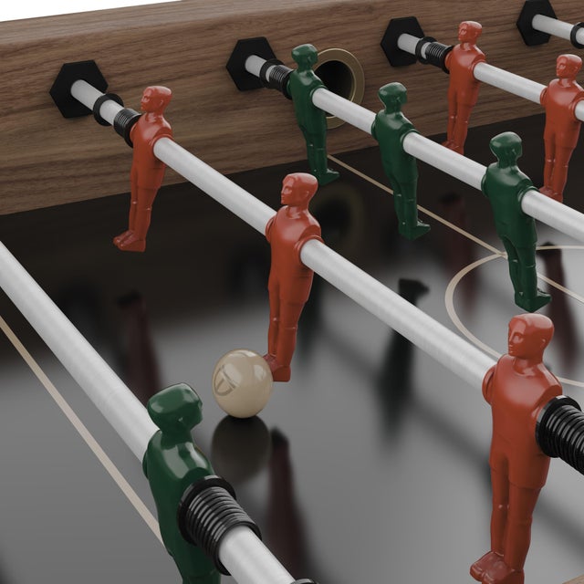 Contemporary Chesterfield Foosball Table by Wood Tailors Club For Sale - Image 3 of 17