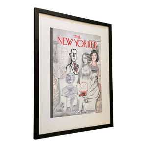 Saul Steinberg Lithograph of the New Yorker Cover, 'Family Portrait', November 23, 1968