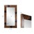 Brown Sierra Wooden Point Mirror For Sale - Image 8 of 11