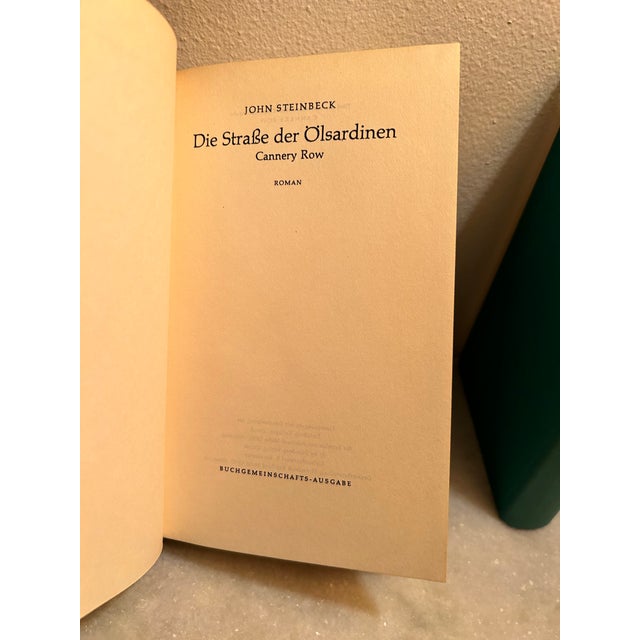 Set of 3 John Steinbeck Novels Translated to German, 1950’s For Sale - Image 9 of 11