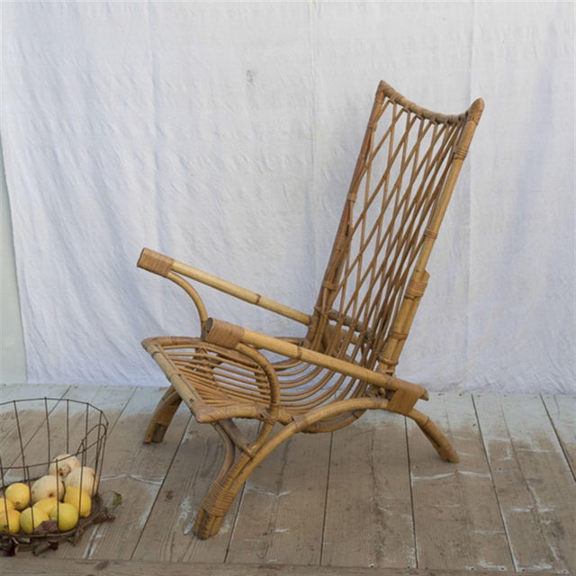 Rattan Accent Chair Chairish