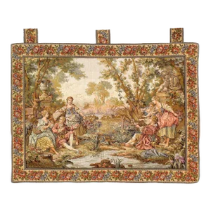 Vintage Romantic Landscape Tapestry