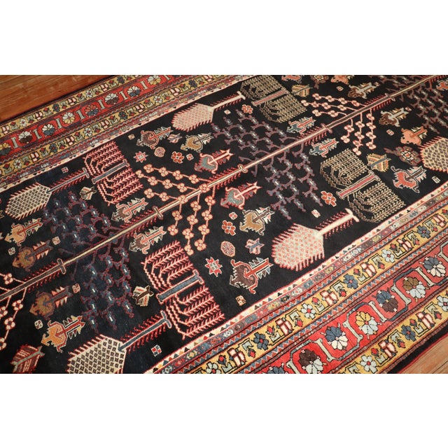 Kurd Bakhtiari Corridor WIllow Tree Antique Runner - 6'4" x 16' For Sale - Image 12 of 12