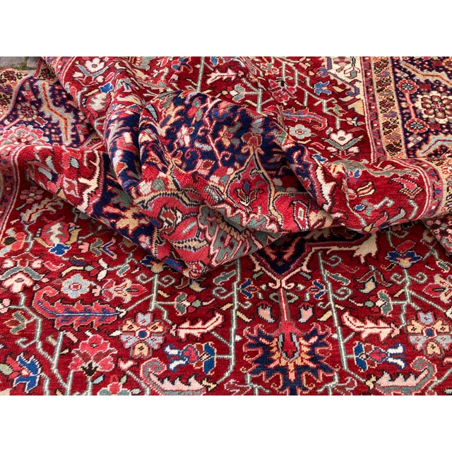 Antique Heriz Rug, 1920s For Sale - Image 16 of 18