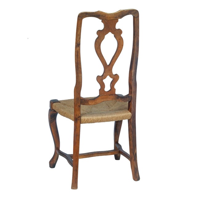Late 19th Century Set of 4/ 19th Century French Provincial Walnut Dining Chairs For Sale - Image 5 of 18