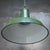 Vintage Industrial French Pendant Lights in Green Enamel For Sale - Image 4 of 5