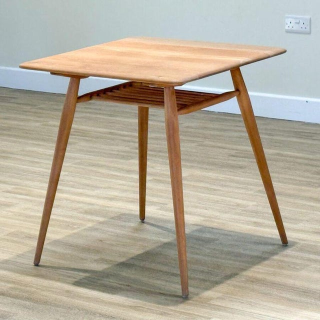 Blue Label Dining Table and Chairs by Lucian Ercolani for Ercol, Set of 3 For Sale - Image 3 of 9