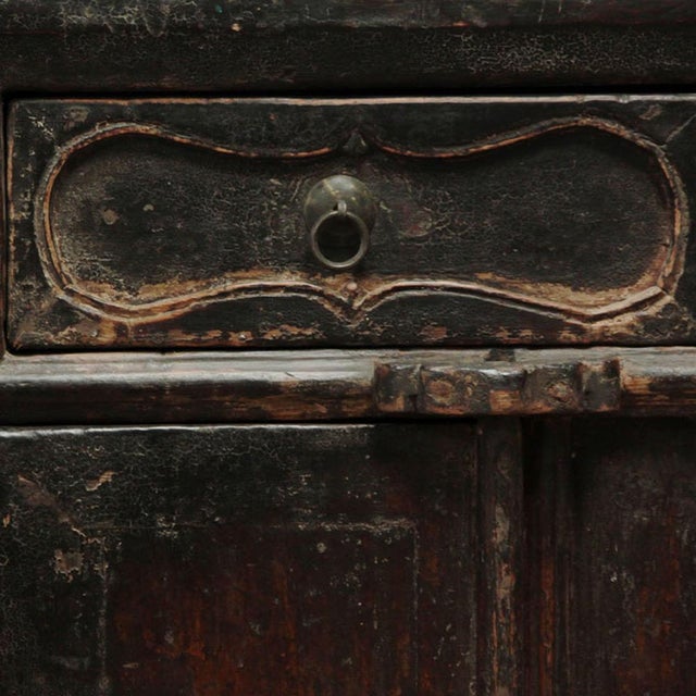 Antique Chinese Carved Shanxi Cabinet For Sale - Image 4 of 8
