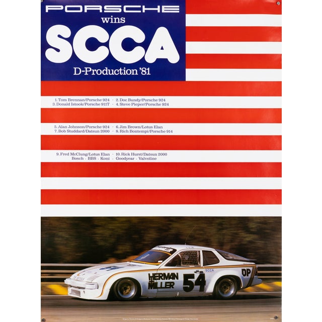 Original Porsche Poster by Werbeagentur Strenger For Sale - Image 9 of 9