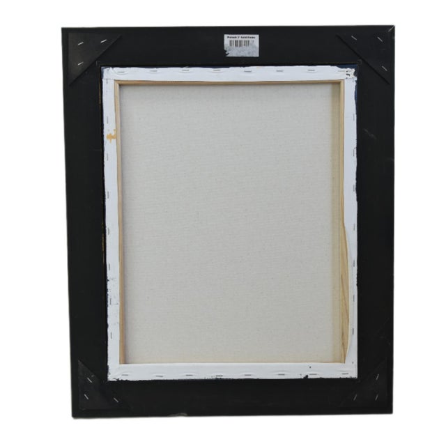 Original Green Folk Art Chicken Hen Painting by Ruth Arenz Including the Antiqued Gold Wood Fame For Sale - Image 4 of 5