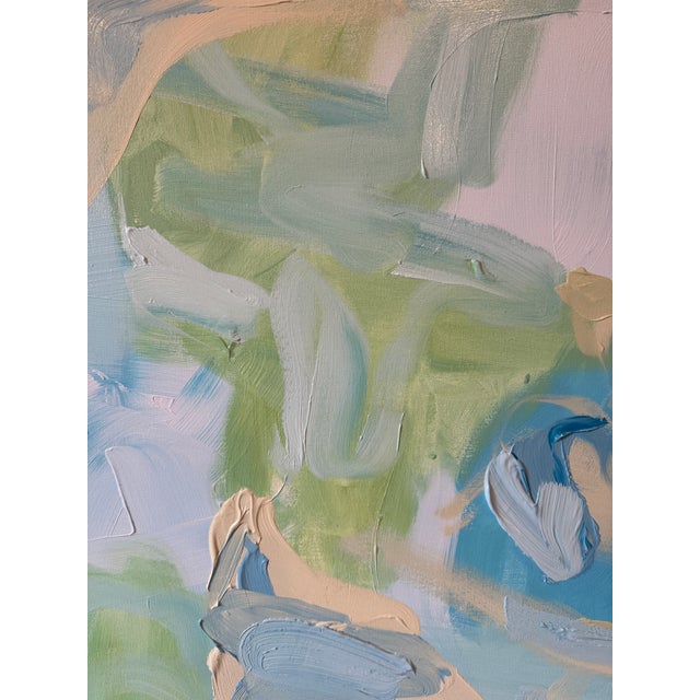 Abstract "Sunday Blue" Original Painting by Hayley Morée For Sale - Image 3 of 4