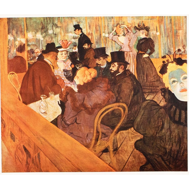 The School of Paris 1952 After Toulouse-Lautrec "At the Moulin Rouge", Full-Color Print For Sale - Image 3 of 7