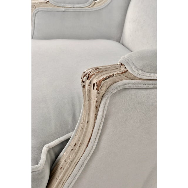 Louis XV Style Lounge Chair, New Upholstery, France, C 1920s For Sale - Image 9 of 10