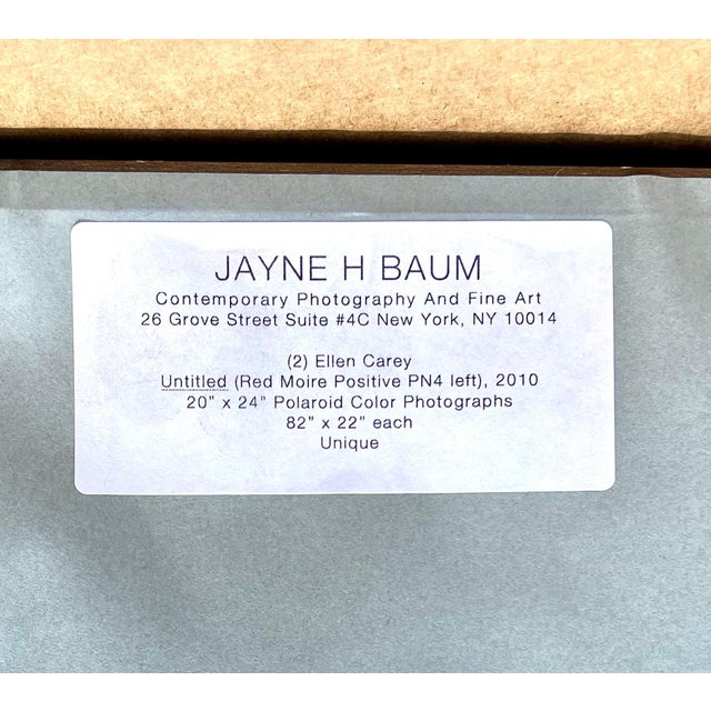 Ellen Carey, 2 Large Format Abstract Unique Color Photo Polaroid Pulls Ellen Carey Photograph, 2010 For Sale - Image 18 of 18